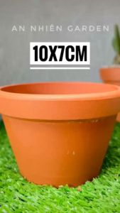 Chậu Đất Nung G Kích thước 10x7cm - Trồng Sen Đá - Xương Rồng- LỖI 1 ĐỔI 1
