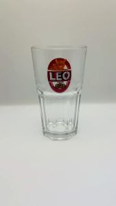 (กล่อง6ใบ) แก้ว 375ml. ใส หนา แก้วเบียร์ ใส่น้ำดื่ม แก้วลาย สิงห์ ไฮเนเก้น ลีโอ ช้าง UNION UG-390