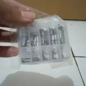 100 PCS TaffSPORT Kail Pancing Fishing Hook Tackle No 3-12 Set Murah Banyak