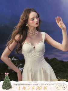 ชุดเดรสยาวทรงหางปลาแขนกุดคอหัวใจสไตล์วินเทจแบบย้อนยุค กระโปรงทรงเกาะอก กระโปรงสั้นผ้าตาข่ายแบบยืดหยุ่น กระโปรงทรงหอย