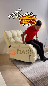 Cassa ROXANA Modern Elegant PU Leather Reclining Ergonomic Lounge Chair Sofa Recliner Armchair with Rocking Function