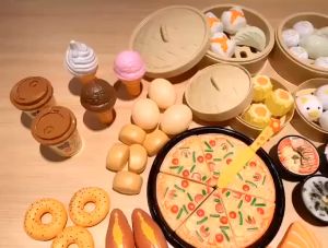 Bộ đồ chơi nấu ăn nhà bếp - bộ đồ chơi bánh bao 84 chi tiết cho bé