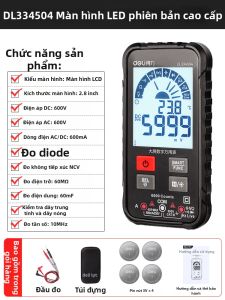 deli | Ampe Kìm Số Động Cao Cấp Màn Hình Lớn Chính Xác Tự Động Thông Minh Di Động