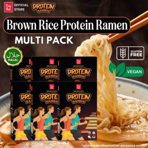 [MULTIPACK] SingMee® Gluten-Free Brown Rice Ramen Noodles Gluten Free Halal Protein Kid Friendly