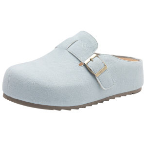 DUSTO | Thick Sole Birkenstock Sandals Women Slip-On Closed Toe Half Slippers