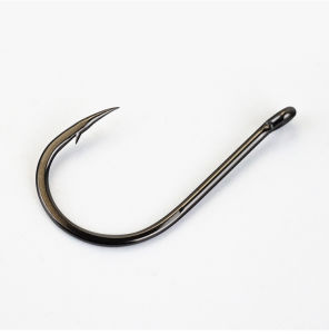 Hopeblaze 100pcs Circle Eye Chinu Fishing Hooks Barbed High Carbon Steel Sea Freshwater Fishing Hook For Pike Carp Seabream