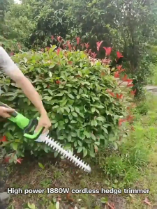 48V Cordless Electric Hedge Trimmer Handheld Shrub Pruning Mower Rechargeable Grass Trimmer Shears For Home Lawn Mower Garden Pruning Tools Brush Cutter Power Tools Trimmer Pruning Saw Garden Tools 