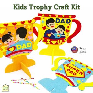 DIY Father’s Day Trophy Craft Kit | Hadiah Hari Bapa Fun Handmade Gift for Dad | Kids Art Craft Set