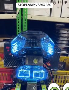 Lampu Stop Vario 160 New Animasi Otomatis 20 Mode Text Stoplamp Vario 160 Colloseum New