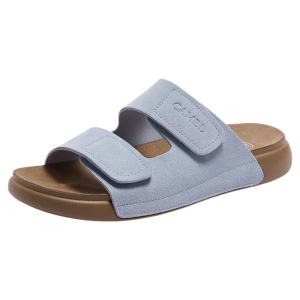 CAMEL | Loose Comfort Thick Retro Soft Magic Strap Womens Sandals
