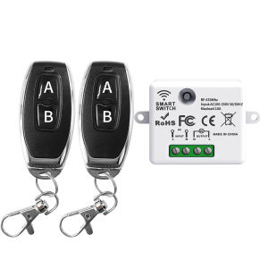 Công Tắc Điều Khiển Từ Xa Không Dây RF 433 MHz 110V 220V 10A Bộ Điều Khiển Đèn Mini Trong Nhà - Công Tắc Nút Nhấn Tự Động Hóa Gia Đình