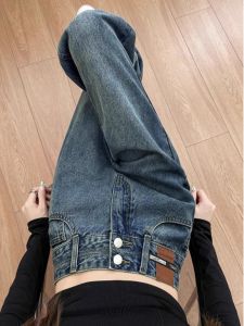 Luxury Fashion New Winter High-end Design Exclusive Plus Size Slim Fit Wide Leg Jeans