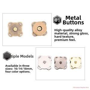 Magnetic Metal Buttons for Bag Accessories