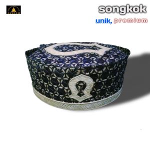 (Gintangancraft) peci unik Songkok anyaman bambu rotan exclusive hitam