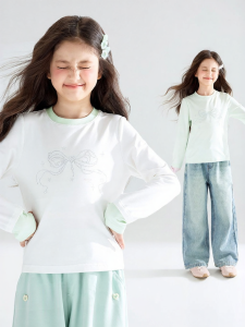 MUCMUKN | Cool Sensation Bow Rhinestone Print T-Shirt