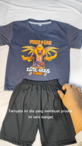 Baju Setelan Free Fire Elite Cees Gank Anak Laki Laki - Kaos Distro Karakter Keren Umur 1 - 10 Tahun