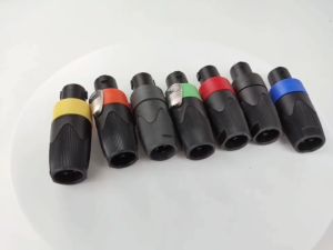 Professional Stereo XLR Plugs NL4FC 4 Pin Male Jack Plugs Speakon Connector Cable Head Line Plug Speaker MIC