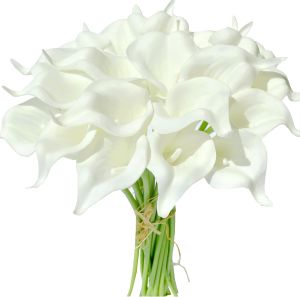 1/3/7Pcs Calla Lily Artificial Flowers Bouquet 35CM Fake Flowers for Home Bedroom Decor Garden Wedding Decoration DIY Ornament