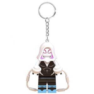 Spiderman Miles Gwn Creative Building Blocks Keychain Internet Famous Pendant Decoration Student Gift Spiderman across the Universe