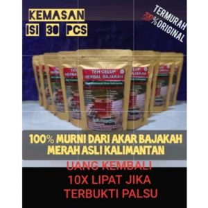 TEH BAJAKAH MERAH ISI 30PCS 100% ORIGINAL ASLI KALIMANTAN