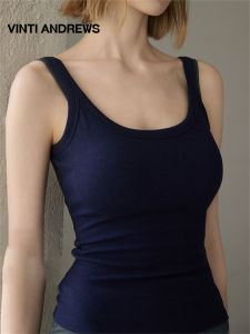 Cool U-Neck High Elasticity Padded Tank Top