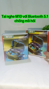 T9 Tai nghe M10 TWS không dây bluetooth 5.3 chống nước tiêu chuẩn pin nghe liên tục 6 giờ. bảo hành 6 tháng