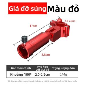 JIAZHIDIAO | Hộp Đựng Câu Cá Hợp Kim Nhôm Magiê có 2 Giá Đỡ Cần Câu Ghế Điều Chỉnh Được