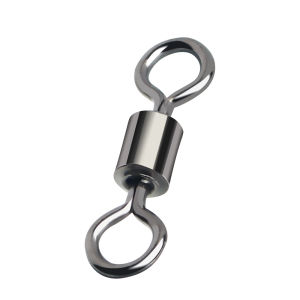 DNDYUJU 50pcs Bearing Swivel Fishing Connector Stainless Steel Carp Fishing Accessories Snap Fishhook Lure Solid Ring Tackle