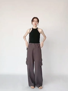 Camisole For Women Solid Color Tank Top With Chest Pad