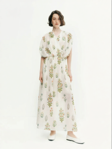 edition | Romantic Floral Print Halter Two-Piece Dress