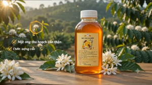 500ml Mật ong dakbee mật ong nguyên chất chuẩn ngon vị đậm hơn mật ong hoa cà phê tăng cường sức khỏe sức đề kháng [DAKBEE500ML]