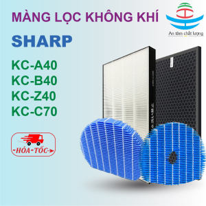 Màng lọc không khí sharp KC-A40 B40 Z40 C70 Màng lọc hepa sharp màng lọc bù ẩm sharp màng lọc than hoạt tính sharp