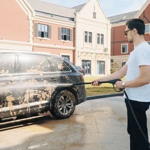 SENDA Pressure Washer 2500W 358C with Self Prime Auto Stop water output is 7L/min High pressure turbocharging water pressure value 7-8Mpa