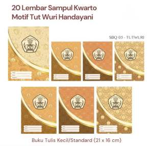 Sampul Buku Tut Wuri Garuda Coklat Kwarto / Boxy 80gr