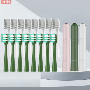 Soft Bristle Electric Toothbrush Head Replacement for Showsee Small Adapt D1-W/D1-P/D1-BG Ideal for Gum Care Normal Size