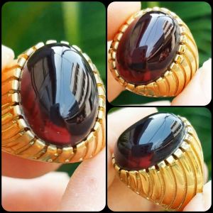 CINCIN BATU PERMATA YAMAN WULUNG API ◇ REAL PICT ( TITANIUM ANTI KARAT )