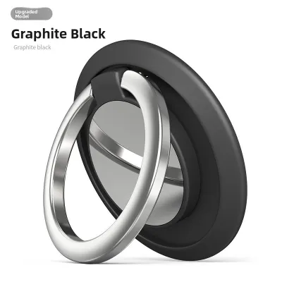 YZ | Magnetic Invisible Phone Stand Back Mount Ring Finger Ring Holder Suction Cup Adhesive Universal Phone Mount