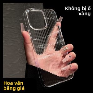 Ốp lưng điện thoại DAIMANG cho iPhone 13 14 Pro 15 Pro Max 16 mỏng họa tiết sọc chống rơi