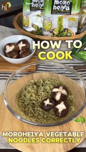 บะหมี่ผักเจโมโรเฮยะ 1 ซอง / เลือกชนิดได้ Moroheiya Noodle (Vegetarian) 1 pcs