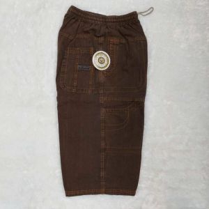 Celana Borju Dewasa Kain jeans Tebal 7/8