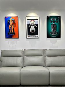 Levis Wall-Mountable Picture Frame Mercedes AMG F1 Car Brick Hanging Design Living Room Bedroom Original Backboard Design