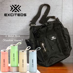 Tas Bahu Exciteds Pria Wanita Kapasitas Muat Banyak Totebag Gaya Korea