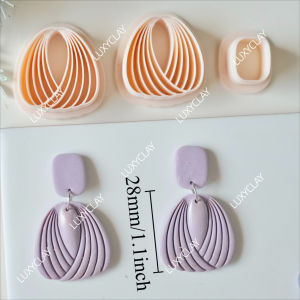2/3pcs Complex Lines Style Clay Molds French Style Boho Hollow Lines Polymer Clay Cutters for DIY Earring and Jewelry Making