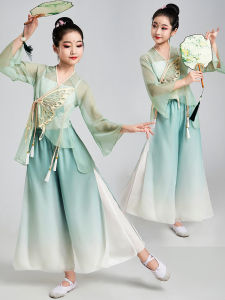 เด็ก คลาสสิก เต้นรําเครื่องแต่งกายแห่งชาติเต้นรําสาวฝึกชุดเต้นรําจีน Examination เต้นรํารูปแบบ Body ผ้าไหม เดรส