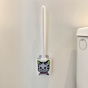 Japanese Toilet Brush For Home No Dead Corner Wall Hanging Easy Cleaning Bathroom Toilet Bowl Long Handle Cleaning Brush Suit Dormitory