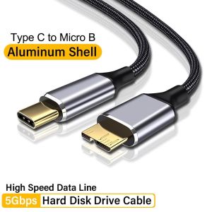 USB3.0 Type A  to Micro B External Hard Drive Disk Cable 5Gbps Fast Data Sync Cord Micro B USB3.0 HDD Cable for Samsung Toshiba