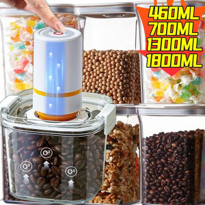 Dizoey Vacuum Sealed Food Container Fresh-Keep Box Large Capacity Food Dispenser Transparent Storage Jars with Vacuum Pump Fruit Tank