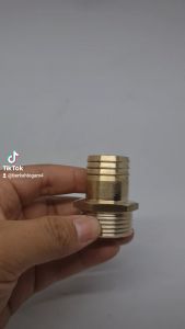 Nepel Selang 1 X 1 Inch Drat Luar Kuningan Sambungan Hose Grosir