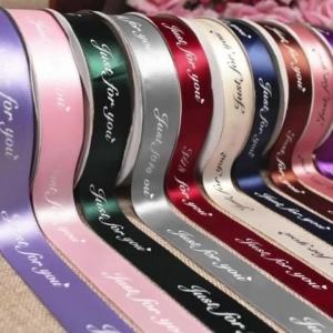 11/50Yards 1In Ribbon for Crafts Wrapping Just for You Ribbon for Valentines Day Birthday Anniversary Wedding Party Decoration