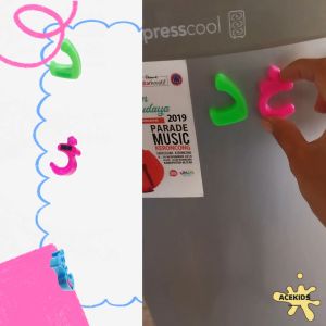 Mainan Edukasi Magnet Huruf Abjad & Angka Bisa Tempel di Kulkas